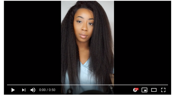 Custom Kinky Straight Glue-less Front Lace Wig By @Juliaaxo